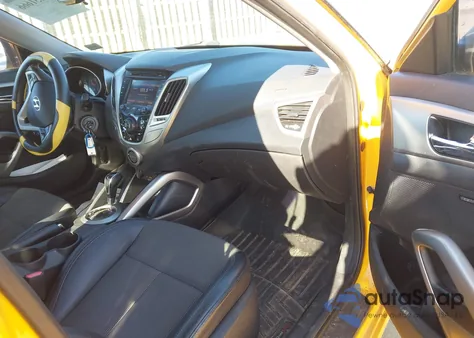 2013 Hyundai Veloster Base W/Black from USA, damaged, VIN KMHTC6AD1DU134650